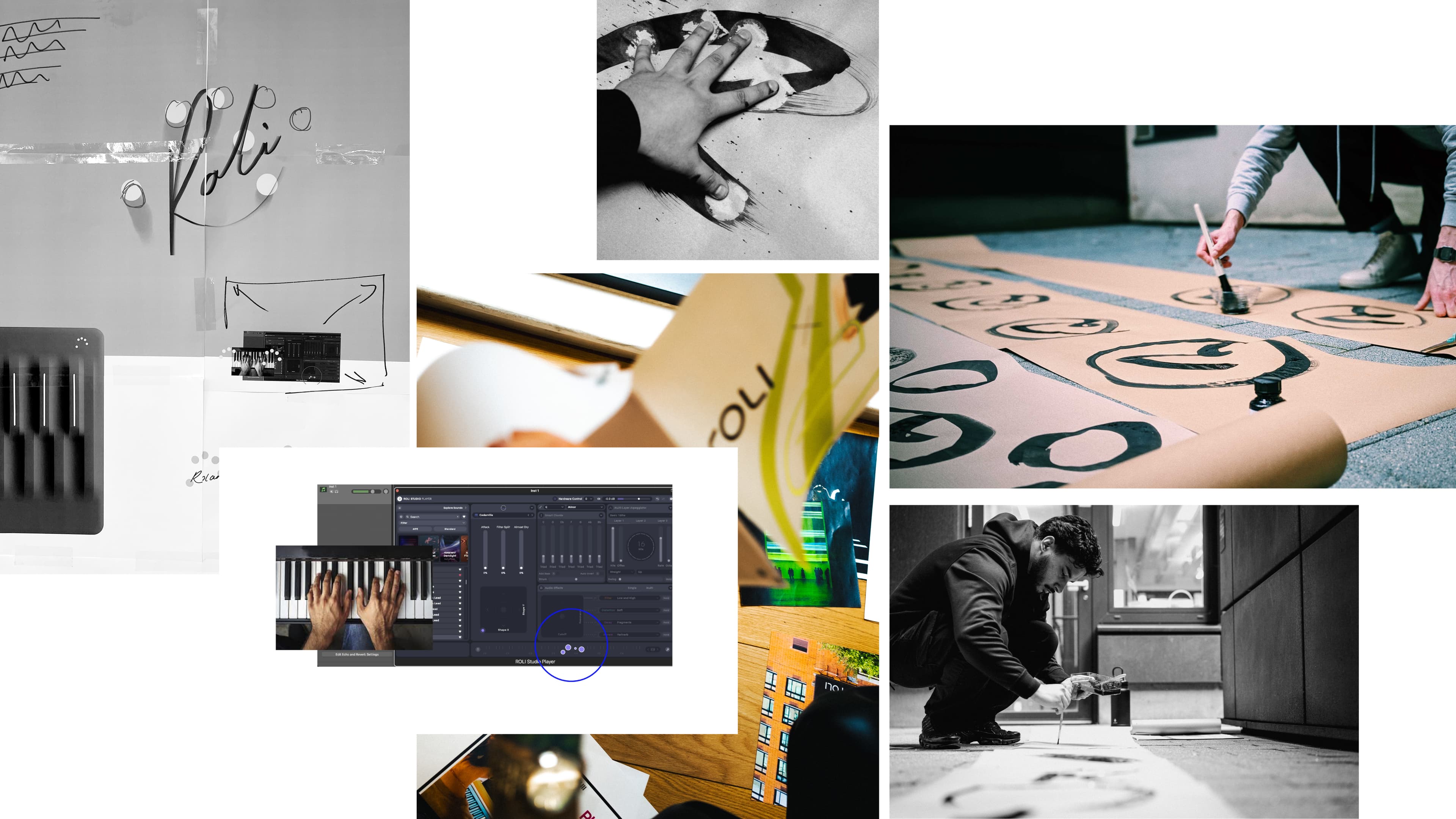 Collage of work