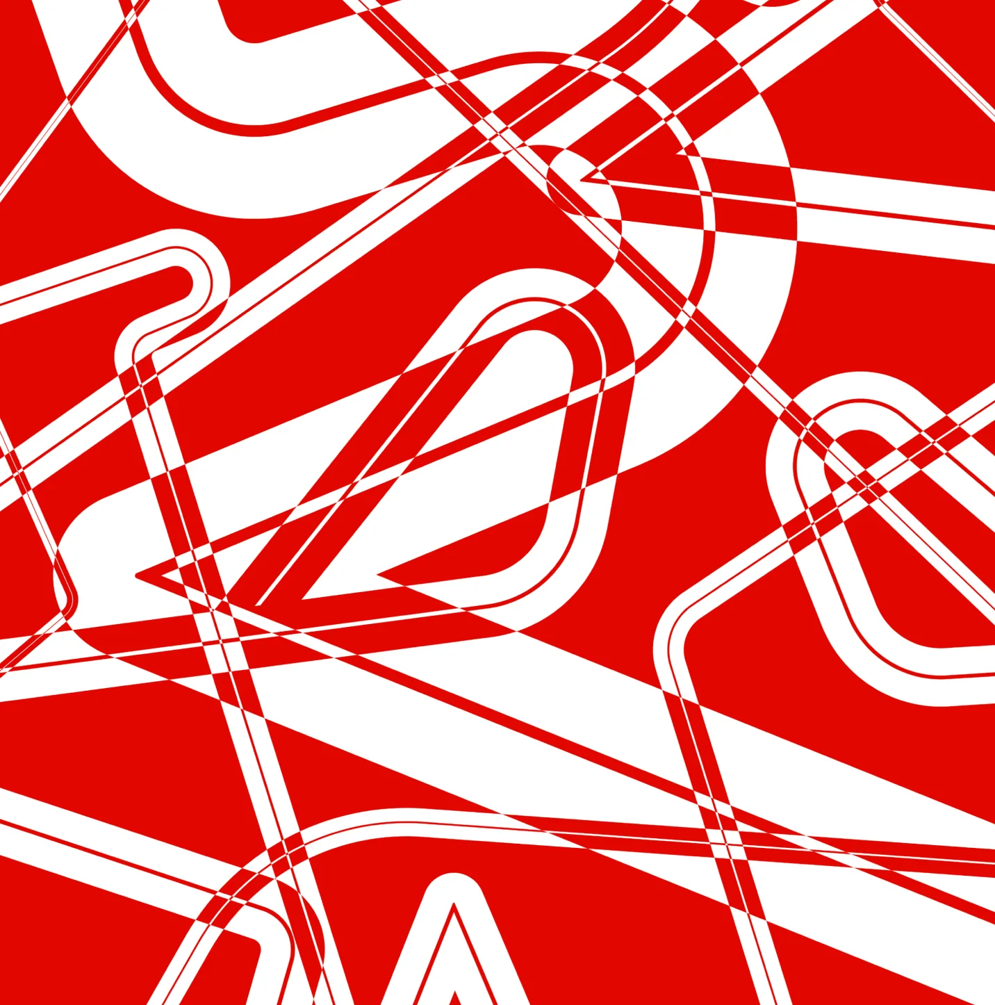 F1 racing line pattern