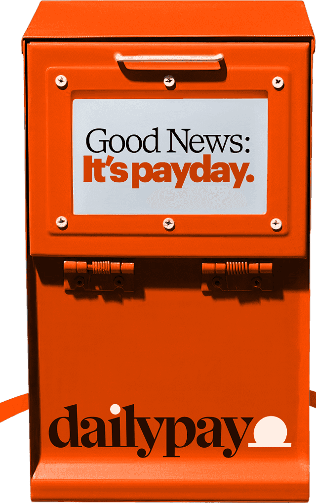 DailyPay newspaper box: Good News It's payday