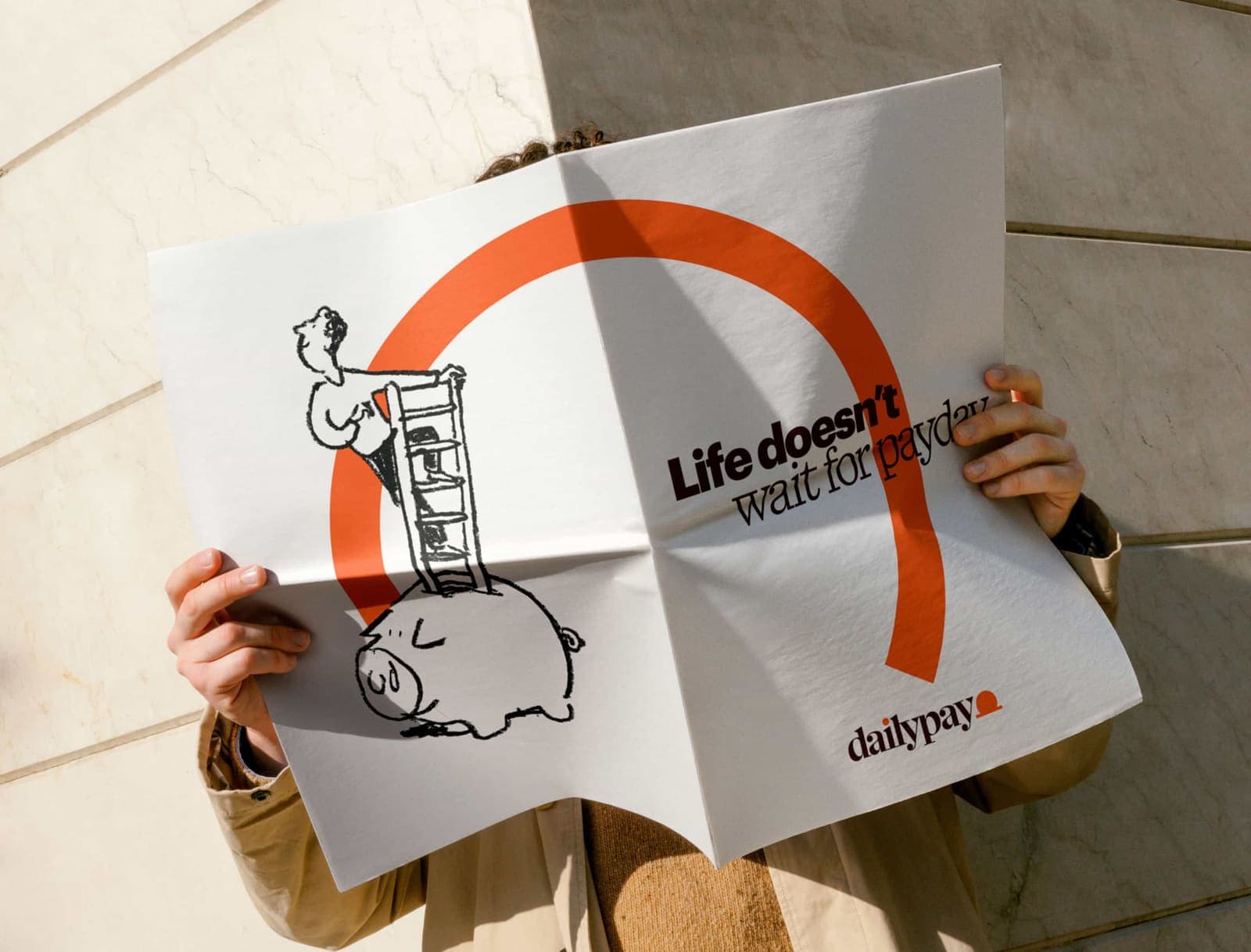 DailyPay poster: Life does not wait for payday