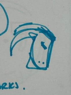 Early horn sketch
