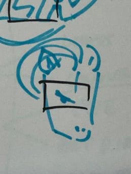 Early ram head sketch
