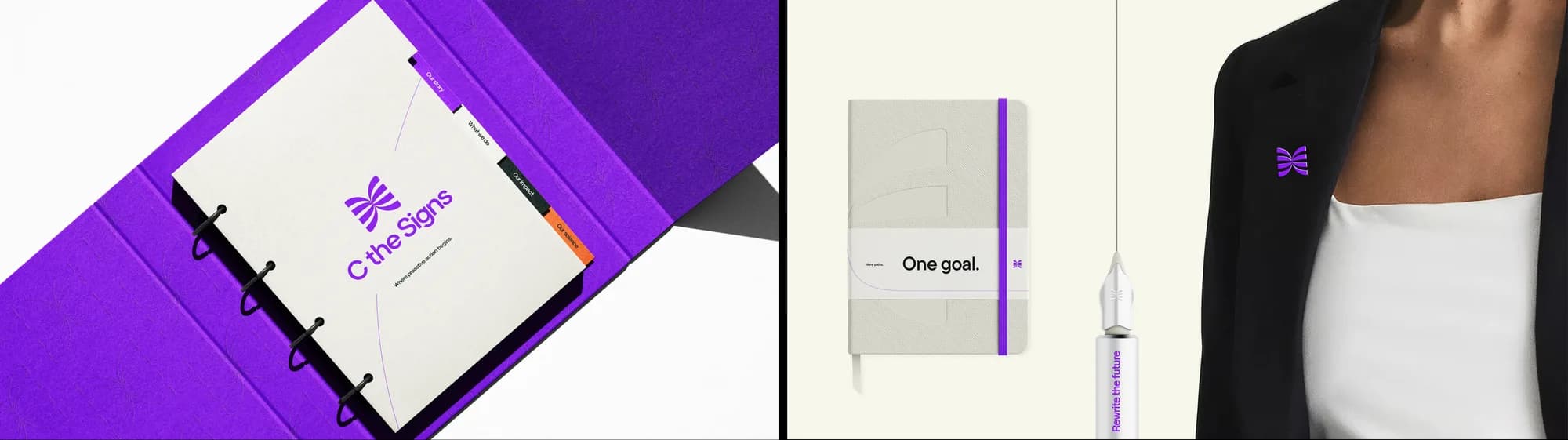 Visual identity system for C the Signs