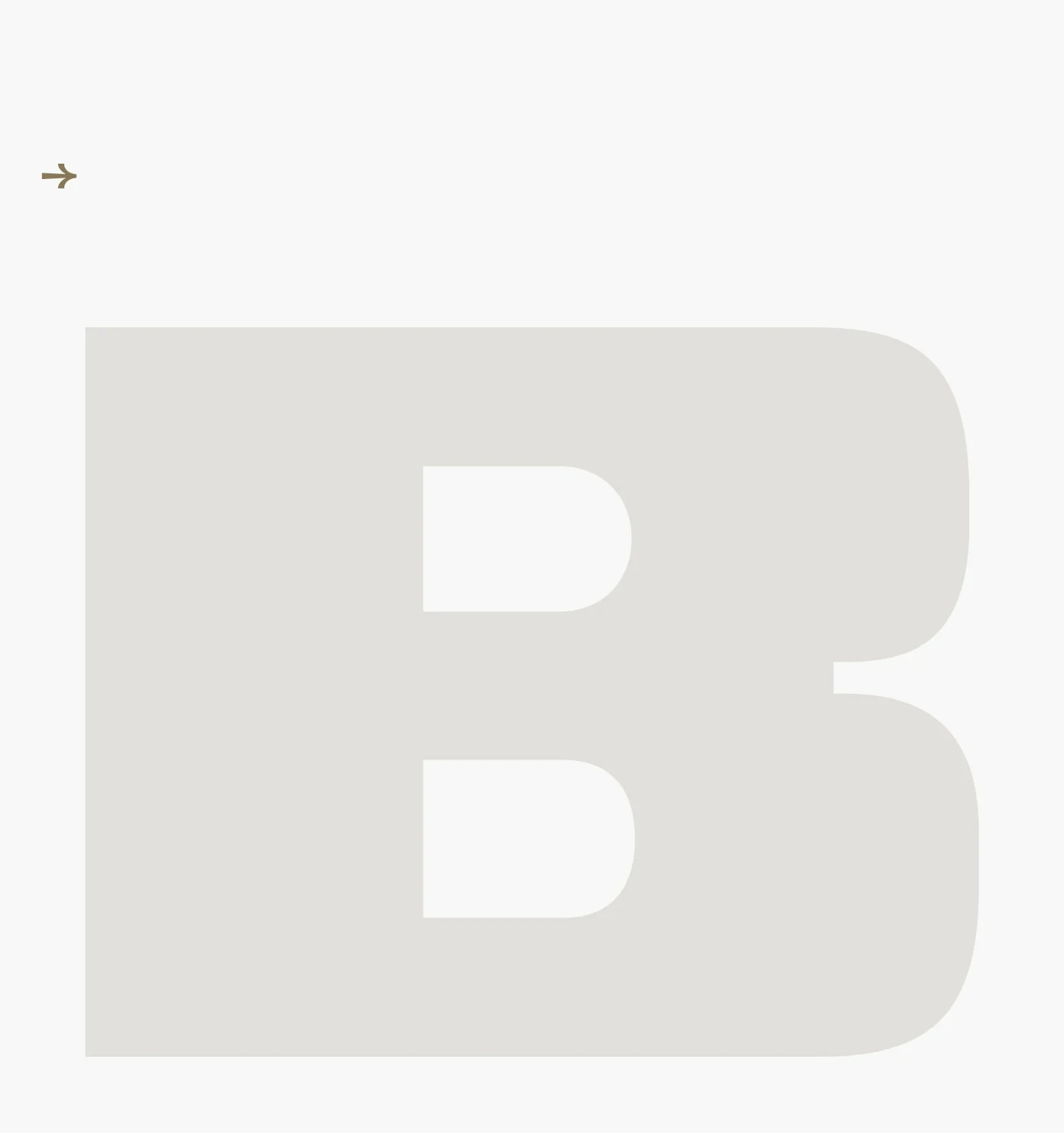 Oversized Project B B-monogram